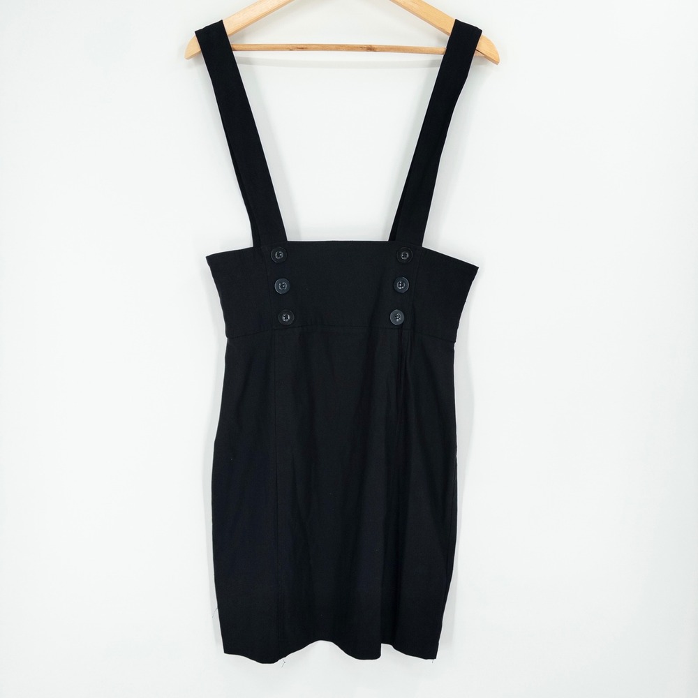 Body Central Black Buttoned Mini Skirt